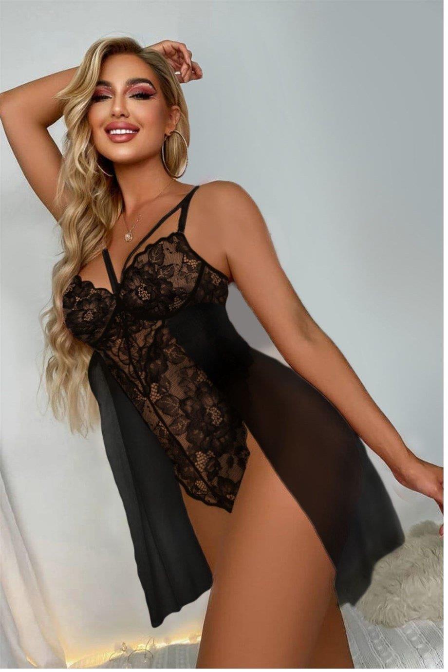  Siyah%20Özel%20Bölgesi%20Açık%20Babydoll%20Gecelik%2015035