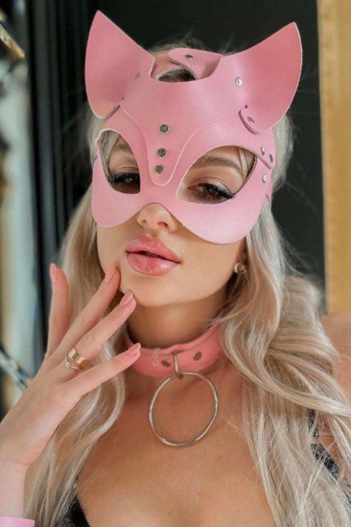 Pembe%20Fantezi%20Maske%20Ve%20Boyunluk%20GD-6053